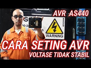 HOW TO SET AVR GENERATOR