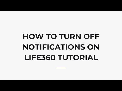 How To Turn Off Notifications On Life360 Tutorial