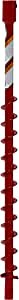 EARTHQUAKE EA2F 36-Inch Long Earth Auger with Fishtail Point