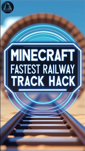 Minecraft Fastest Railway Track Hack #minecraft #railwaytrack #fastest #trending