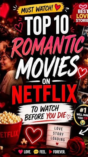 Top 10 romantic movies on Netflix #netflixmovies #bestmoviestowatch #2026movie #hollywoodmovies