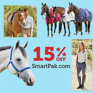 Celebrate 4th of July with BIG savings! You'll save 15%, PLUS get a free $50 gift card with a $200 order. | SmartEquine