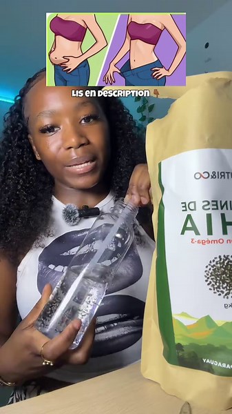 À quoi ça sert ? Les graines de chia sont un super-aliment parce qu’elles contiennent : * Beaucoup de fibres → aide la digestion, évite la constipation * Des oméga-3 → bons pour le cœur et la peau * Des protéines végétales → utile si tu fais du sport * Des minéraux (calcium, magnésium) Les bienfaits * Régule le transit (très utile si tu as souvent le ventre ballonné) * Effet coupe-faim naturel → ça gonfle dans l’estomac * Aide à stabiliser la glycémie (moins de fringales) * Peut donner un ventre
