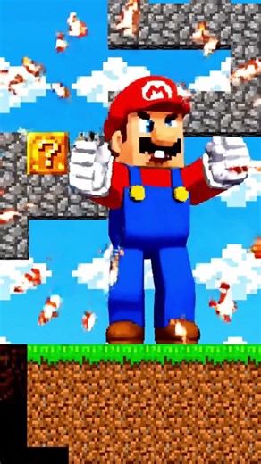 Minecraft × Super Mario Speedrun Mash-up [concept]