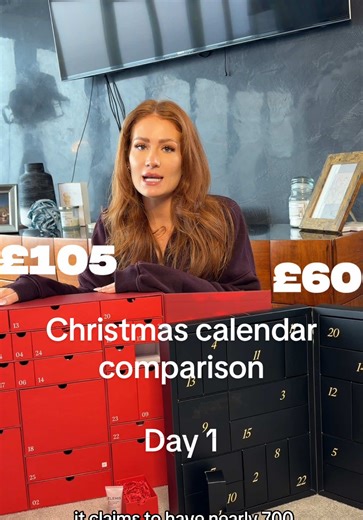 Day 1 of my Beauty advent calendar comparison 🎁 I never know which calendar to buy so if this helps any one of youse choose next year then I’ve won😌 i’ll be back tomorrow with day 2! #adventcalendar #series #christmasseries #dayone
