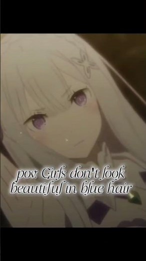 Ahh blue haired girls are soo beautiful✨️✨️