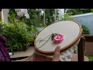 Silk Ribbon Roses Tutorial – Simple Rose Embroidery Flower