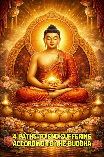 4 Paths to End Suffering (According to the Buddha)#Buddhism #InnerPeace #LetGo