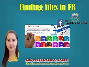 Easiest way to find the files in FB account