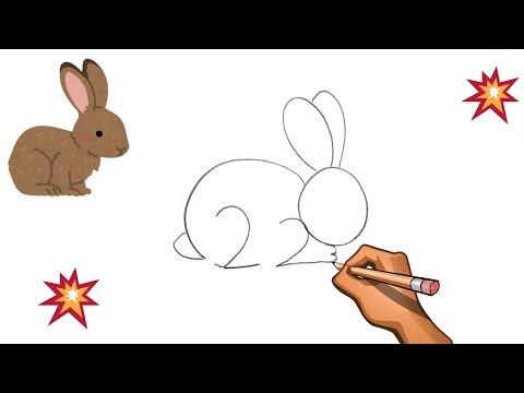 How To Draw Rabbit With 222 Number | Rabbit Drawing From Number 222 |Rabbit Drawing Art