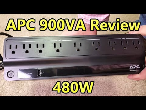 APC 900VA 480W Battery Backup Review Model BVN900M1 #apc #batterybackup