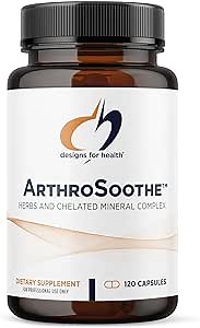 Designs for Health ArthroSoothe - Hyaluronic Acid, Glucosamine, MSM, Green Lipped Mussel, Turmeric + More to Help Support Healthy Joint Function - Non-GMO Supplement for Adults (120 Capsules)