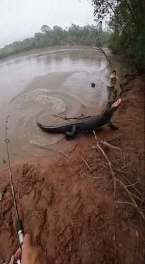 Giant Amazon Gator Attack Caught on Body Cam!