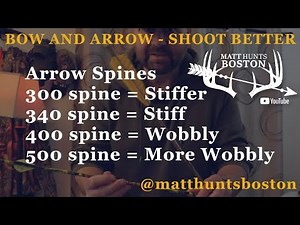 What arrow spine should I use (300, 340, 400, 500, etc) | Archery | matthuntsboston