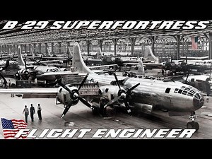 Boeing B-29 Superfortress | Flight Engineer | Official Training Film | Original Video Upscaled