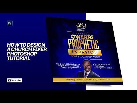 Photoshop Tutorial: How to Design a Church Flyer