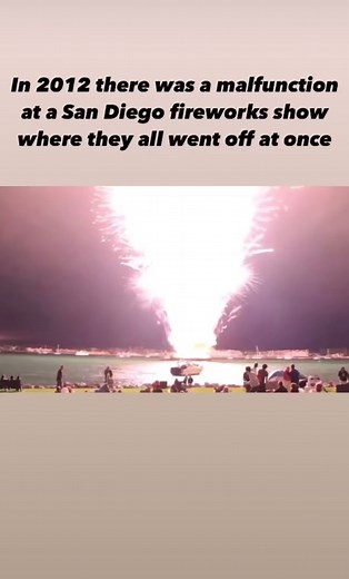 Fireworks Mishap: All fireworks ignite simultaneously