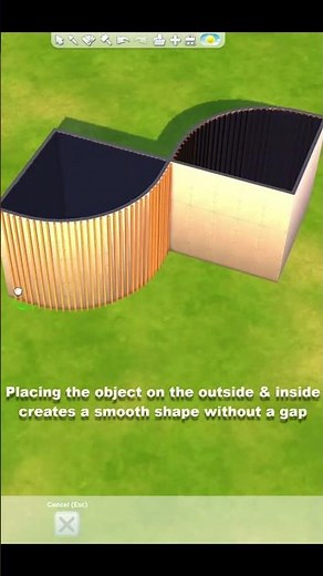Sims 4: Wall Decorations & Round Walls =✨MAGIC✨ #shorts