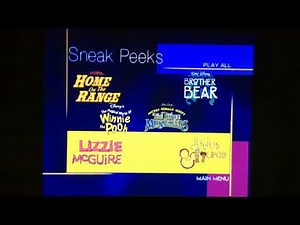 Sneak Peeks Menu to Blue's Clues 2nd Edition 2004 DVD (March 16, 2004 version)