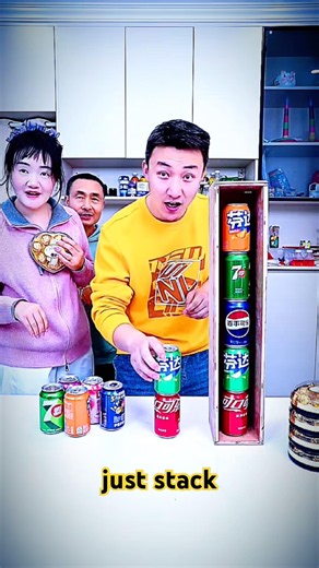 99% Fail This Soda Can Stacking Challenge! 😱 #usa #challenge #quiz #gameplay