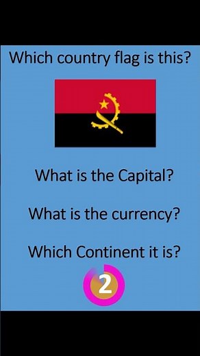 ANGOLA what is capital, currency and continent # ANGOLA Flag & learn about country details # ANGOLA