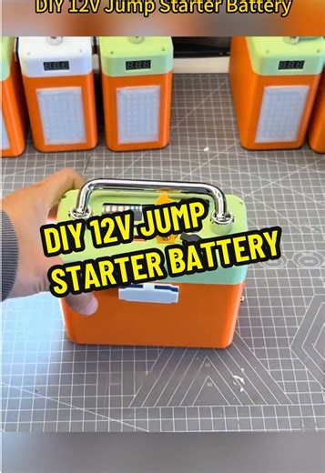 How to Build a DIY 12V Jump Starter Battery #12VCarStarter #battery #lithiumbattery#DIY #12voltage