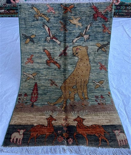 Navy Blue Wall Rug, Afghan 2'5x4 Wall Rug, Veg Dyes Wool Rug, Hand Knotted Wall Decor Rug, Oriental Wall Rug, Unique Persian Wall Decor - Etsy