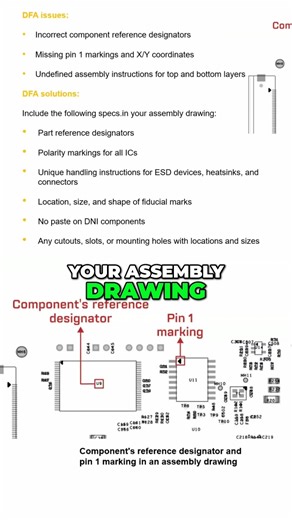 Fix PCB assembly drawing issues