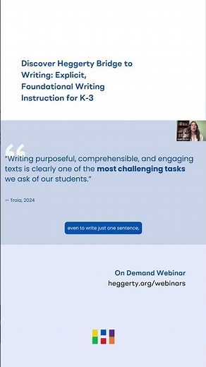 Webinar Highlight: Discover Heggerty Bridge to Writing: Explicit, Foundational Writing Instruction