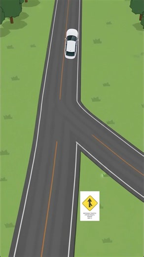 Learn this common road sign warning in this quick video #charlesdrivingcollege