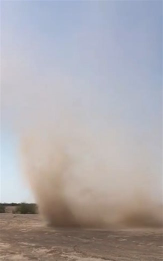 Face to face with a multi-vortex dust devil in the desert