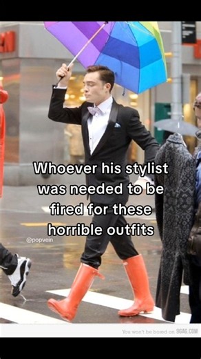 Whoever Chuck Bass stylist was needed to be fired for these horrible outfits 😭