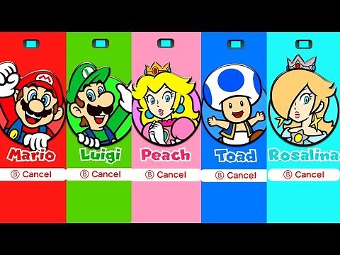 Super Mario 3D World - All Characters