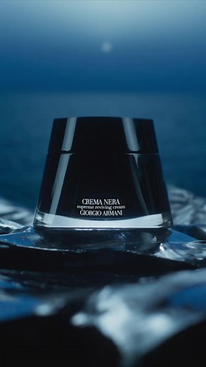Reviving skin youth from cell to surface. Infused with a breakthrough patented synergy of Reviscentalis with Rhamnose, CREMA NERA uses its unique and patented formula for faster skin renewal with millions of new cells revealed each day and skin repairing by 33% in six hours. #Armanibeauty #CremaNera #Skincare | Armani beauty