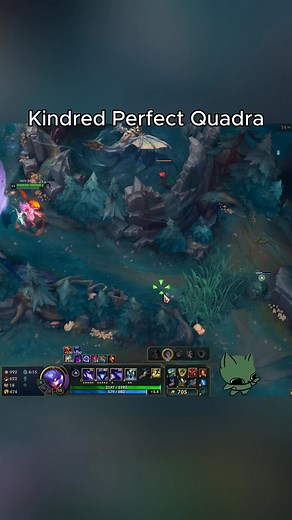 Kindred Perfect Quadra #leagueoflegends #gaming #explorepage #viralreels | lol clips