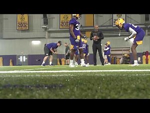 LSU football spring practice 3.10.2020