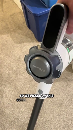We use this daily! Easy to use, light weight and gets everything sucked up perfectly! Works great for around the litterbox. #tiktokholidayhaul #trucozie #cordlessvacuum #cordlessvacuumcleaner #vacuum Trucozie T350 cordless vacuum features an 8-in-1 lightweight design with up to 45 minutes of runtime and 33Kpa of powerful suction. This rechargeable cordless vacuum is ideal for carpets, tiles, pet hair, and hardwood floors.