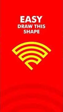 EASY!!! Draw this unique WIFI icon in less than 1 minute #icon #graphicdesign