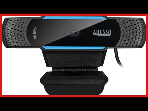 Adesso CyberTrack H5 1080p HD USB Auto Focus Webcam with Built in Dual Microphone