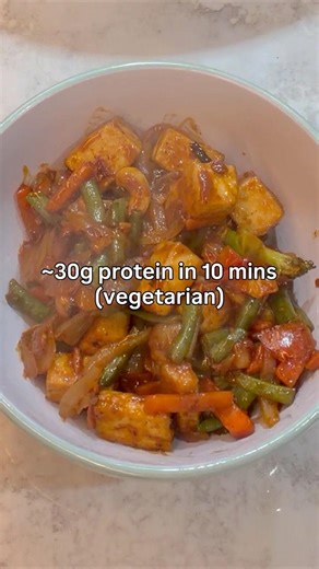 30g Protein Veg Meal in 10 Minutes | Easy Tofu Stir Fry