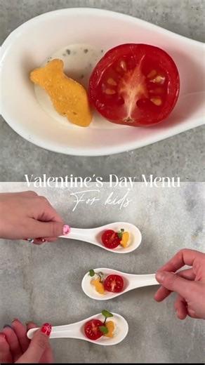 Fancy Kids Menu for Valentine’s Day