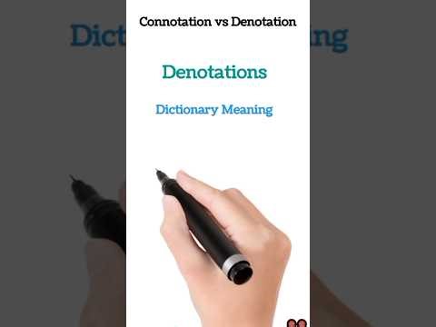 Connotations vs Denotations |Connotation and Denotation with examples
