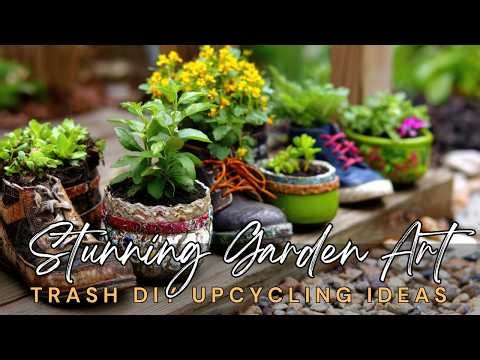 Turn Trash Into Stunning Garden Art: Creative DIY Upcycling Ideas Anyone Can Try!