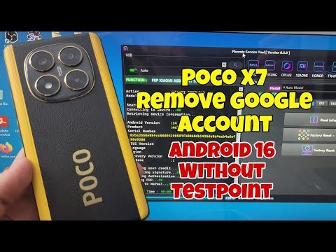 Android 16! Xiaomi Poco X7, Remove Google Account, Bypass FRP.