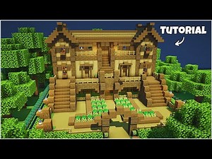 Minecraft: How to Build a Wooden House | Grand Survival House Tutorial #13