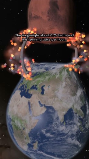 Spinning Ring Placed Inside Earth & Mars? 🌍😨 #spacesim