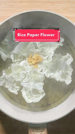 Tutorial Membuat Rice Paper Flower | Resepi Viral