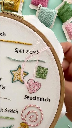 Learn seed stitch with me!