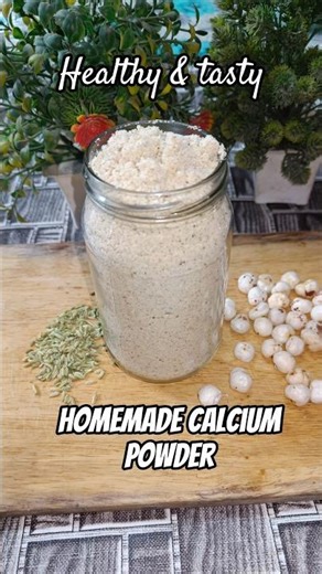 healthy and tasty homemade calcium powder #recipe #calcium #healthy #makhana #viralvideo