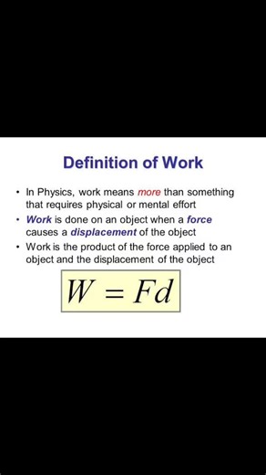 12K views · 108 reactions | Definition of work #physics #usa #italia #germany #india #Pakistan #belgium #italy #canada #mexico #argentina #brasil #California #Texas #Florida #NewYork #Pennsylvania #Illinois #Ohio #Georgia #NorthCarolina #Michigan #NewJersey #Virginia #Washington #Arizona #Massachusetts #Indiana #Tennessee #Missouri #Maryland #Minnesota | Sciences ST | Facebook